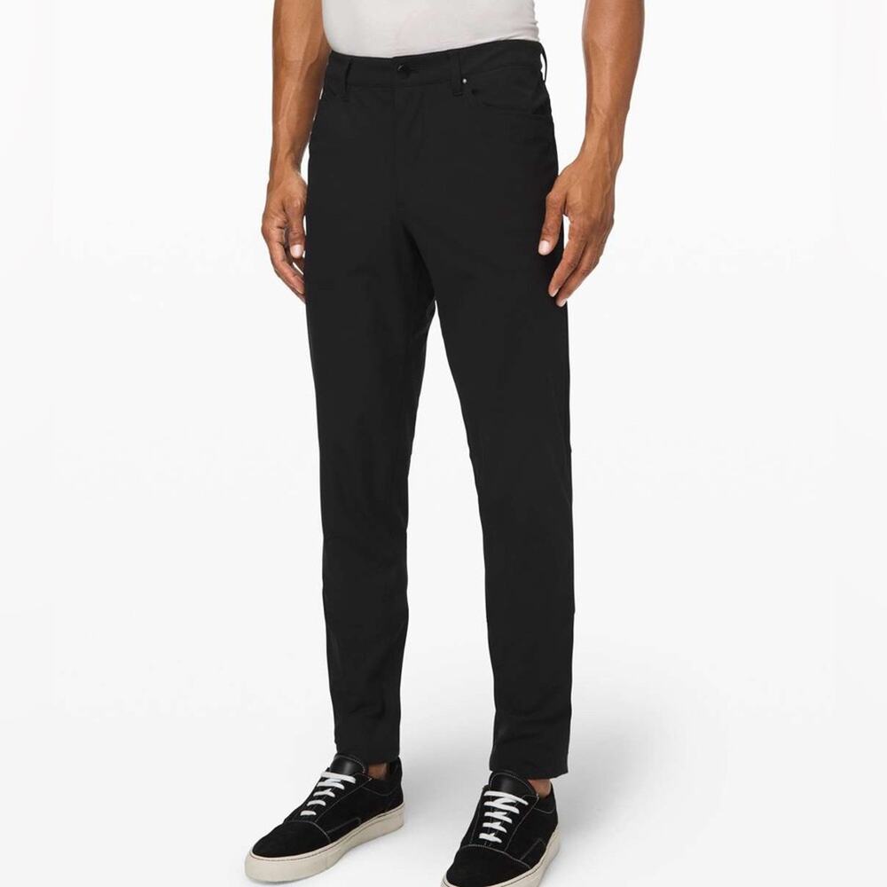 Lululemon ABC Slim-Fit Stretch Pant 32" Warpstreme Black Size 28